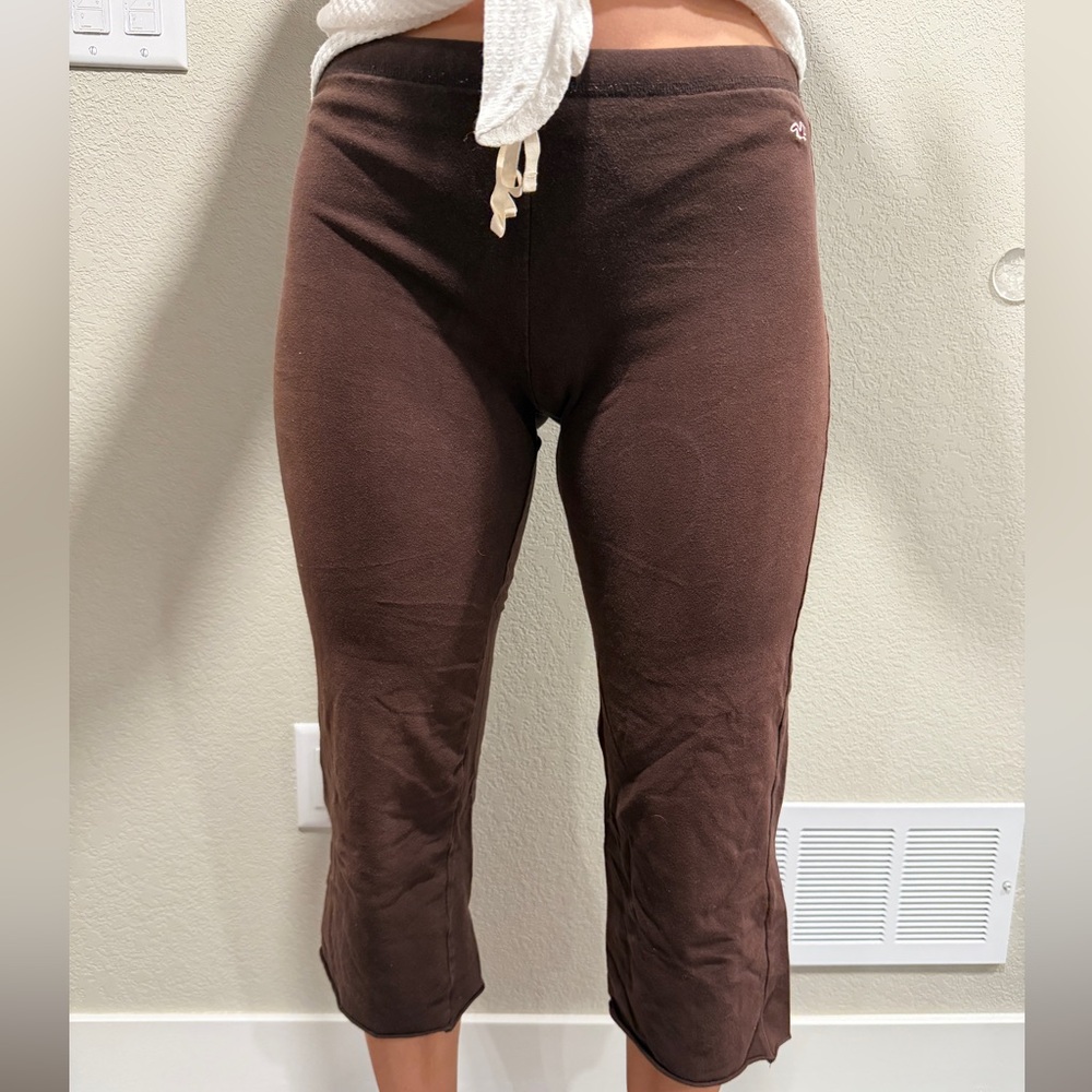 Hollister Brown Ribbed Lounge Pants